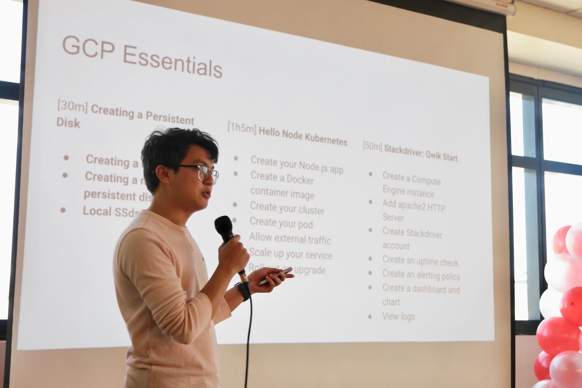 Keynote presentation at tech conference